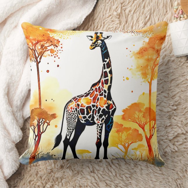 Giraffe Savannah Art Kussen (Deken)