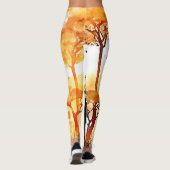 Giraffe Savannah Art Leggings (Achterkant)