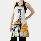 Giraffe Savannah Art Schort (Insitu)