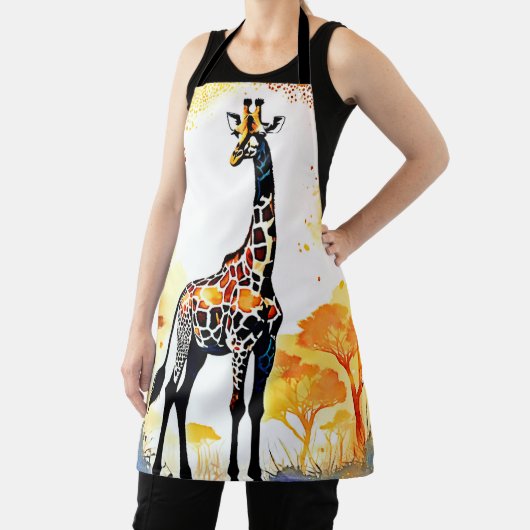 Giraffe Savannah Art Schort (Insitu)