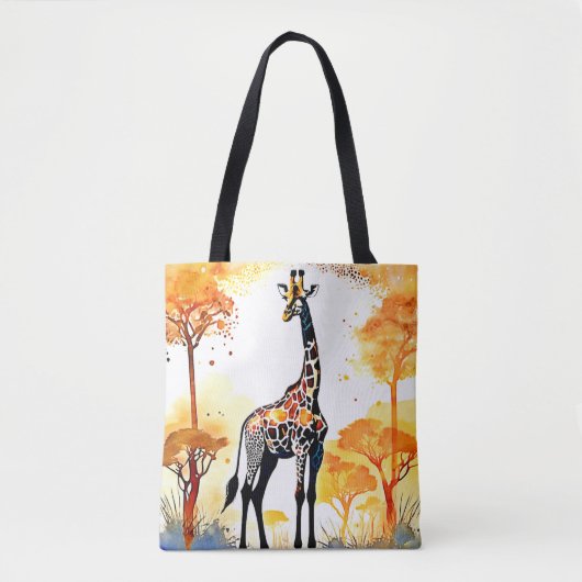 Giraffe Savannah Art Tote Bag (Voorkant)