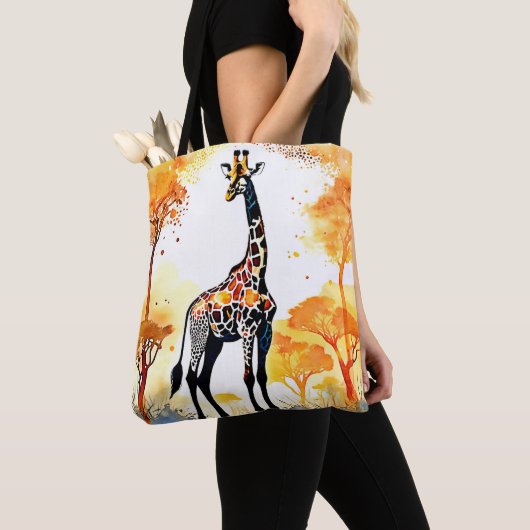 Giraffe Savannah Art Tote Bag (Dichtbij)