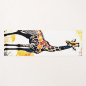Giraffe Savannah Art Yogamat (Voorkant (horizontaal))
