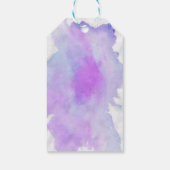 Giraffe schattig safari dier waterverf dank u cadeaulabel (Achterkant)