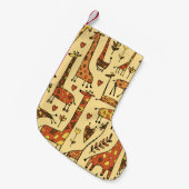 Giraffe schets, leuk naadloos ontwerp. kleine kerstsok (Voorkant (Hangend))
