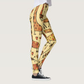 Giraffe schets, leuk naadloos ontwerp. leggings (Rechts)