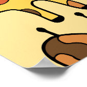 Giraffe schets, leuk naadloos ontwerp. poster (Hoek)