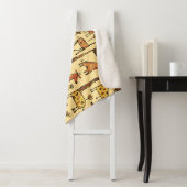Giraffe schets, leuk naadloos ontwerp. sherpa deken (In situ)