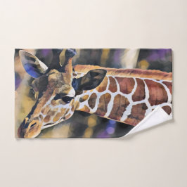 Giraffe Schilderen kunst  Handdoek