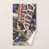Giraffe Schilderen kunst  Handdoek (Handdoek)