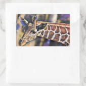 Giraffe Schilderen kunst  Rechthoekige Sticker (Tas)