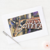 Giraffe Schilderen kunst  Rechthoekige Sticker (Envelop)