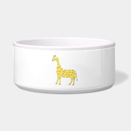 Giraffe schilderij kunst voerbakje