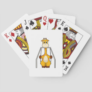 Giraffe Schommel Pokerkaarten