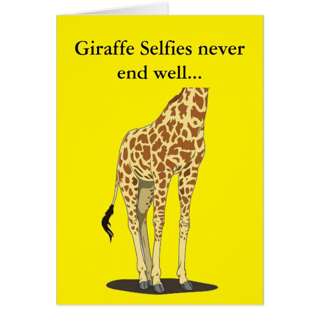 Giraffe selfies (Voorkant)