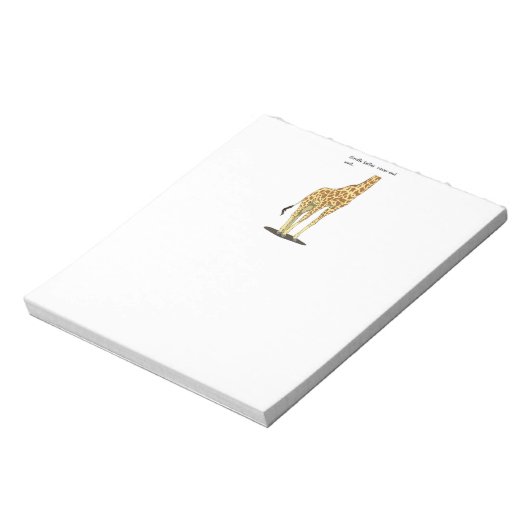 Giraffe selfies notitieblok (Linkerzijde)