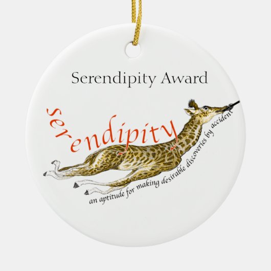  Giraffe Serendipity Award Ornamenten (Voorkant)