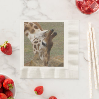 Giraffe servet decoratie servetten
