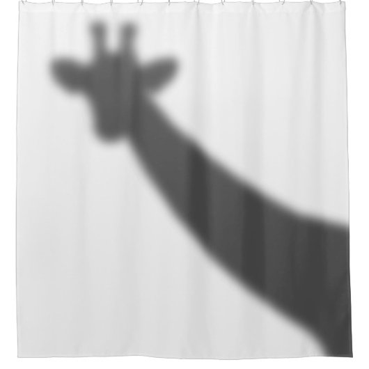 Giraffe Shadow Douchegordijn (Voorkant)