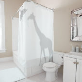 Giraffe Shadow Silhouette Shadow Buddies in Shower Douchegordijn (In situ)