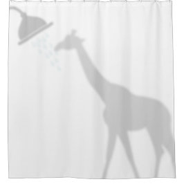 Giraffe Shadow Silhouette Shadow Buddies in Shower Douchegordijn