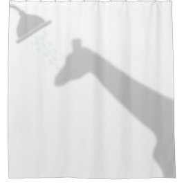 Giraffe Shadow Silhouette Shadow Buddies in Shower Douchegordijn
