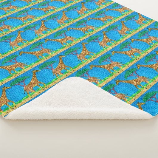 Giraffe - Sherpa Blanket Sherpa Deken (3/4)