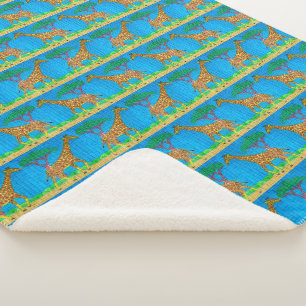 Giraffe - Sherpa Dekbed Deken
