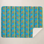 Giraffe - Sherpa Dekbed Deken (Voorkant (horizontaal))