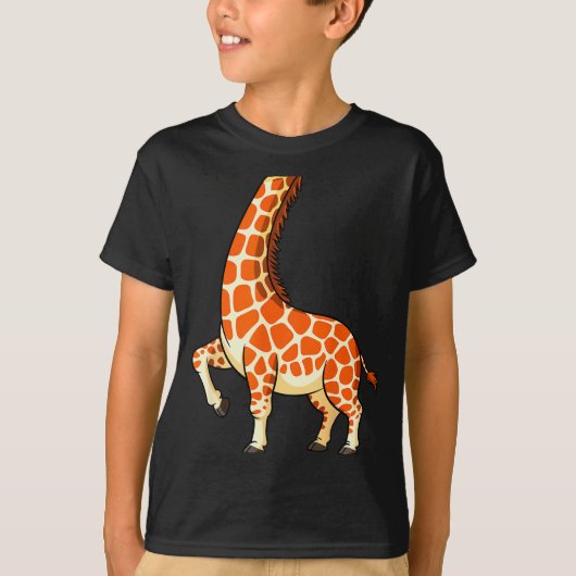 Giraffe Shirt Adult Men Women Kids Giraffe Costume (Voorkant)