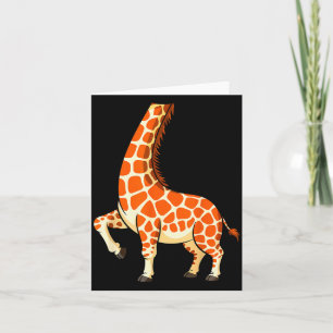 Giraffe-shirt voor volwassenen mannen vrouwen kind kaart
