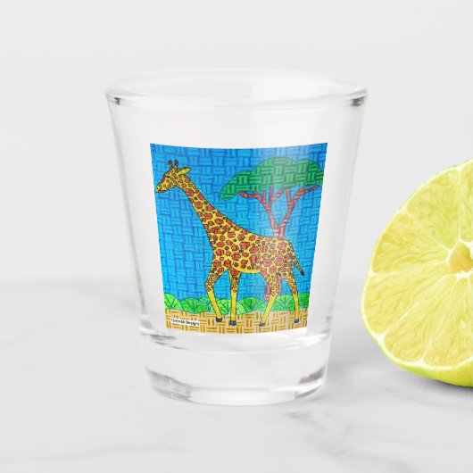 Giraffe - Shotglas Shot Glas (Voorkant)