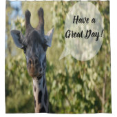 Giraffe Shower Curtain Douchegordijn (Voorkant)
