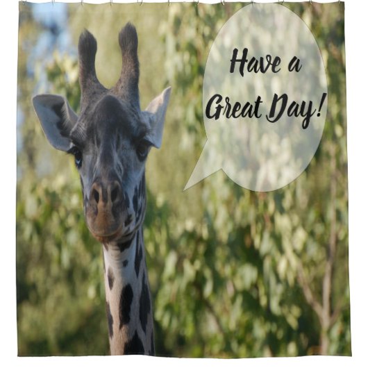Giraffe Shower Curtain Douchegordijn (Voorkant)