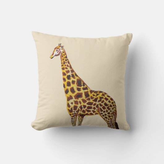 Giraffe Sierkussen schilderen (Voorkant)