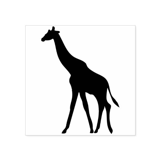 Giraffe silhouet kunst stempel (Afrduk)