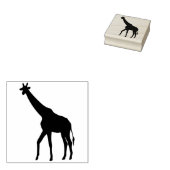 Giraffe silhouet kunst stempel (Gestempeld)