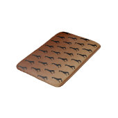 Giraffe Silhouetpatroon Badmat (Gekanteld)