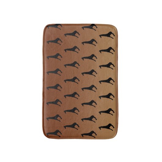 Giraffe Silhouetpatroon Badmat (Voorkant Verticaal)