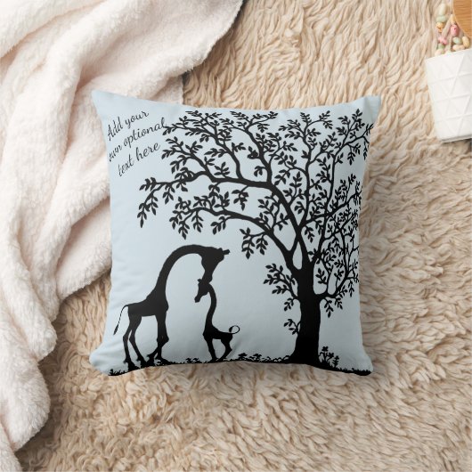 Giraffe Silhouette Accent Pillow Kussen (Deken)