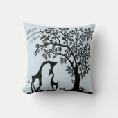 Giraffe Silhouette Accent Pillow Kussen (Voorkant)