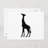 Giraffe Silhouette Briefkaart (Voorkant / Achterkant)