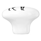 Giraffe Silhouette Keramische Knop (Zijkant)