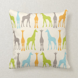 Giraffe Silhouette Kwekerij Kussen