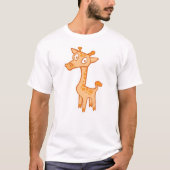 Giraffe - Sinaasappel T-shirt (Voorkant)