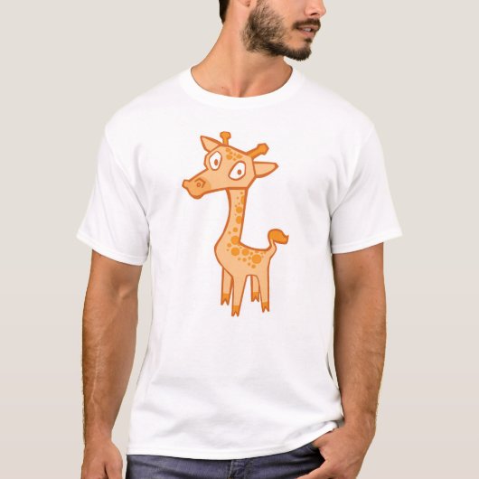 Giraffe - Sinaasappel T-shirt (Voorkant)