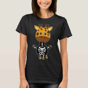 Giraffe Skeleton Xray Costume Cute Easy Halloween T-shirt