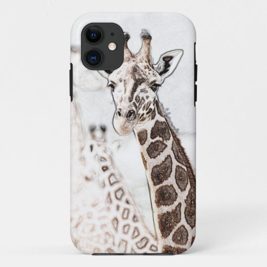 Giraffe Sketch Case-Mate iPhone Case (Achterkant)