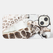 Giraffe Sketch iPhone Hoesje (Achterkant horizontaal)