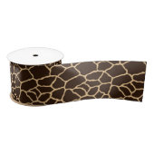 Giraffe Skin Pattern Animal Print Ribbon Satijnen Lint (Spoel)